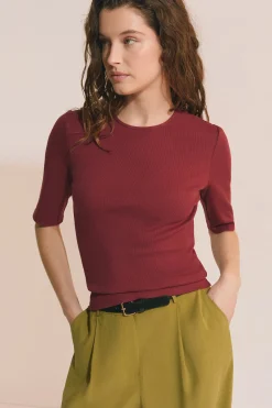 T-shirt manches 3/4 en coton