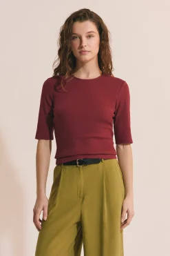 T-shirt manches 3/4 en coton