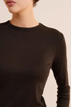 T-shirt à manches longues avec coton modal
