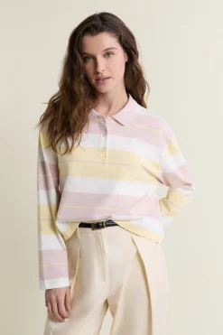 T-shirt manches longues col polo