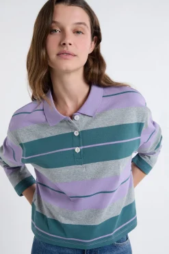 T-shirt manches longues col polo
