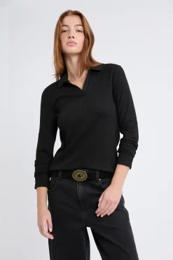 T-shirt manches longues col V
