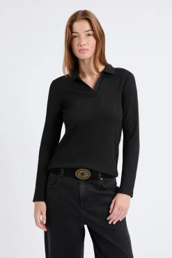 T-shirt manches longues col V