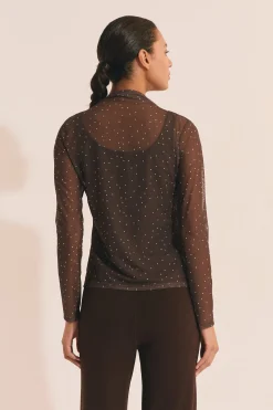 T-shirt manches longues en tulle