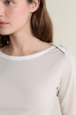 T-shirt marinière col rond