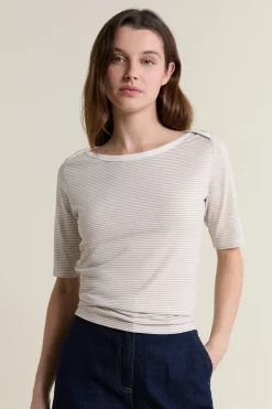 T-shirt marinière col rond