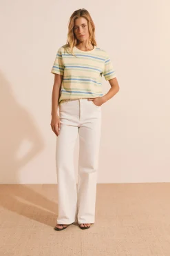 T-shirt à rayures en coton