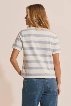 T-shirt à rayures en coton