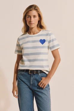 T-shirt à rayures en coton
