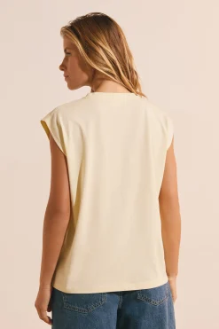 T-shirt sans manches avec inscription 