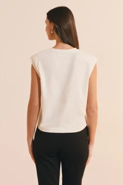 T-shirt sans manches en coton