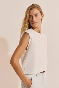 T-shirt sans manches en coton
