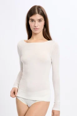 T-shirt thermique col bateau