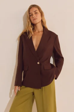 Veste blazer avec lin