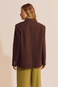 Veste blazer avec lin