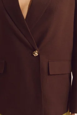 Veste blazer avec lin