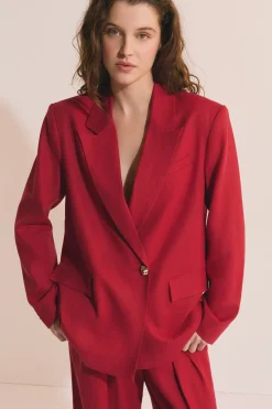 Veste blazer avec lin