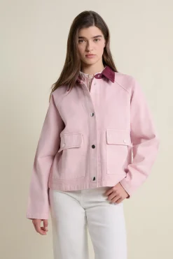 Veste courte à col velours