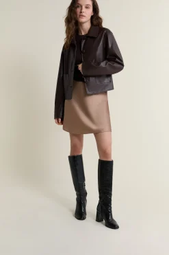 Veste courte en vinyle