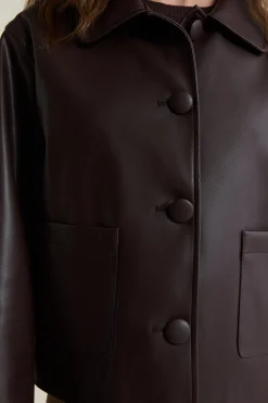 Veste courte en vinyle
