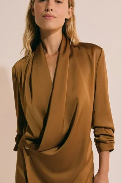 Veste croisée manches longues
