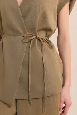Veste kimono sans manches