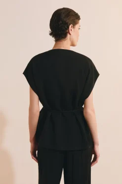 Veste kimono sans manches