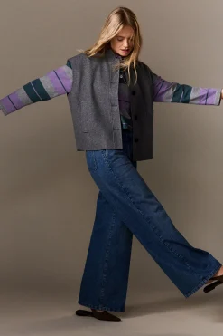 Veste sans manches avec laine