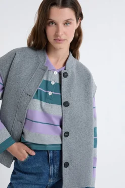 Veste sans manches avec laine