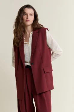 Veste tailleur sans manches